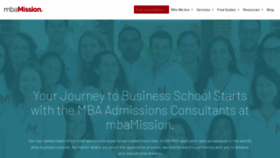 What Mbamission.com website looked like in 2022 (1 year ago)