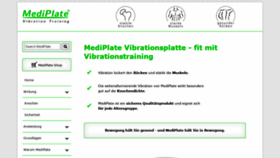 What Mediplate.ch website looked like in 2022 (1 year ago)