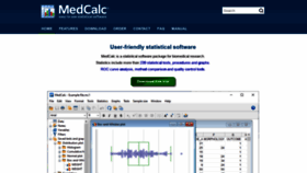 What Medcalc.org website looked like in 2022 (3 years ago)