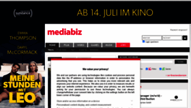 What Mediabiz.de website looked like in 2022 (1 year ago)