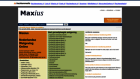 What Maxius.nl website looked like in 2022 (1 year ago)