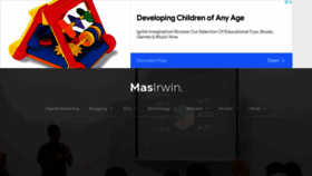 What Masirwin.com website looked like in 2022 (1 year ago)