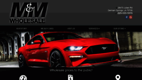 What Mmwholesalecars.com website looked like in 2022 (1 year ago)