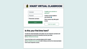 What Myclass.knust.edu.gh website looked like in 2022 (1 year ago)