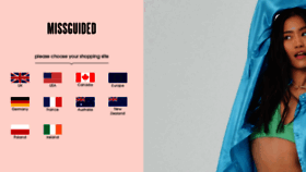What Missguided.com website looked like in 2022 (1 year ago)