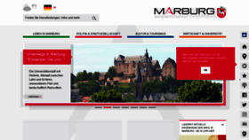 What Marburg.de website looked like in 2022 (1 year ago)
