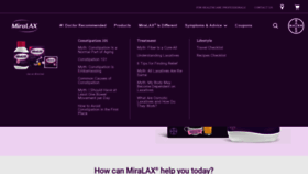 What Miralax.com website looked like in 2022 (1 year ago)