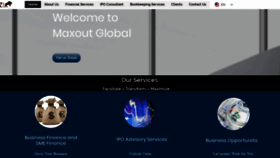 What Maxoutglobal.com website looked like in 2022 (1 year ago)