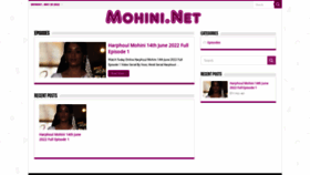 What Mohini.net website looked like in 2022 (3 years ago)