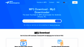 What Mp3download.to website looked like in 2022 (1 year ago)
