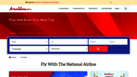 What Maldivian.aero website looked like in 2022 (1 year ago)