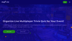 What Myquiz.org website looked like in 2022 (1 year ago)