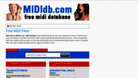 What Mididb.com website looked like in 2022 (1 year ago)