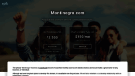 What Montinegro.com website looked like in 2022 (1 year ago)