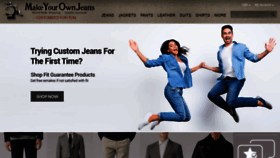 What Makeyourownjeans.com website looked like in 2022 (1 year ago)