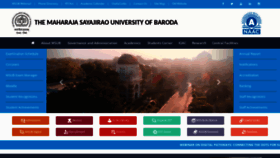 What Msubaroda.ac.in website looked like in 2022 (1 year ago)