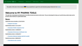 What Mypharmatools.com website looked like in 2022 (1 year ago)