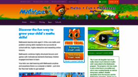What Mathseeds.co.uk website looked like in 2022 (3 years ago)