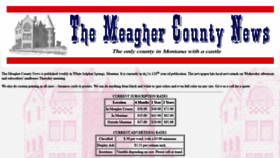 What Meagher-county-news.com website looked like in 2022 (1 year ago)
