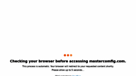 What Mastercomfig.com website looked like in 2022 (1 year ago)
