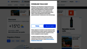 What Meteoprog.pl website looked like in 2022 (1 year ago)