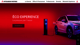 What Mitsubishi-motors.fr website looked like in 2022 (1 year ago)