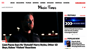 What Musictimes.com website looked like in 2022 (1 year ago)