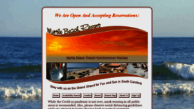 What Myrtlebeachresort.com website looked like in 2022 (1 year ago)