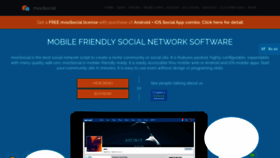 What Moosocial.com website looked like in 2022 (1 year ago)