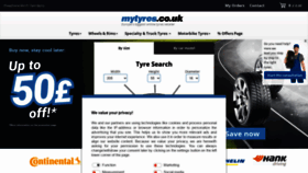 What Mytyres.co.uk website looked like in 2022 (1 year ago)