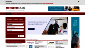 What Meesterbaan.nl website looked like in 2022 (1 year ago)