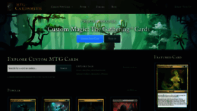 What Mtgcardsmith.com website looked like in 2022 (1 year ago)