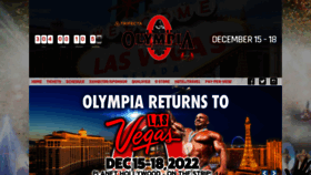 What Mrolympia.com website looked like in 2022 (1 year ago)