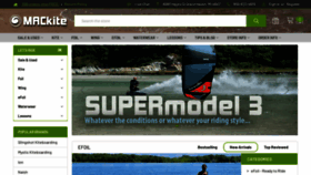 What Mackiteboarding.com website looked like in 2022 (1 year ago)