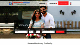 What Matrimonialsindia.com website looked like in 2022 (3 years ago)