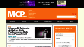 What Mcpmag.com website looked like in 2022 (1 year ago)