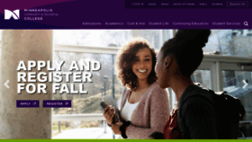 What Minneapolis.edu website looked like in 2022 (1 year ago)