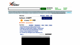 What My.netzero.net website looked like in 2022 (1 year ago)