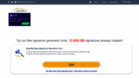 What Mylivesignature.com website looked like in 2022 (1 year ago)