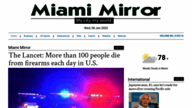 What Miamimirror.com website looked like in 2022 (1 year ago)
