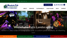 What Minnehahafallslandscape.net website looked like in 2022 (1 year ago)