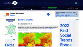 What Meteo60.fr website looked like in 2022 (1 year ago)