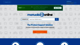 What Manualsonline.com website looked like in 2022 (1 year ago)