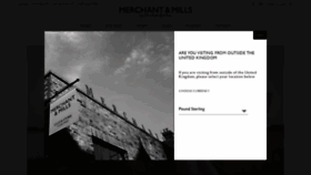 What Merchantandmills.com website looked like in 2022 (1 year ago)