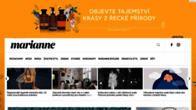 What Marianne.cz website looked like in 2022 (1 year ago)