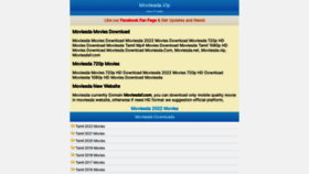 What Moviesda.vip website looked like in 2022 (3 years ago)