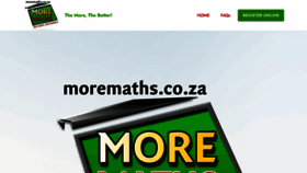 What Moremaths.co.za website looked like in 2022 (3 years ago)