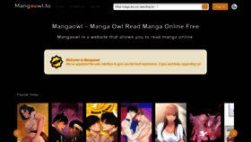 What Mangaowl.to website looked like in 2022 (1 year ago)