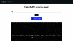 What M3u8player.net website looked like in 2022 (1 year ago)