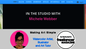 What Michelewebber.com website looked like in 2022 (1 year ago)